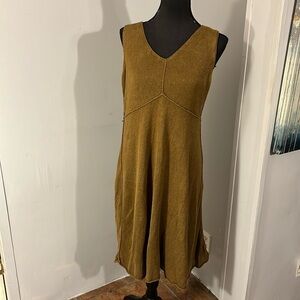 EILEEN FISHER 100% Linen knit dress Fully Lined size Medium - EUC